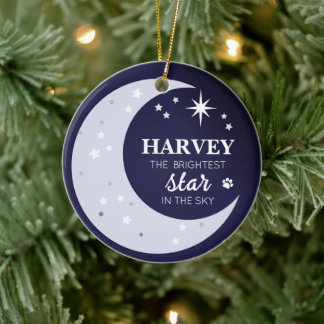 Hond Foto Sympathie Keepsake Pet Memorial Star Keramisch Ornament