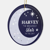 Hond Foto Sympathie Keepsake Pet Memorial Star Keramisch Ornament (Links)