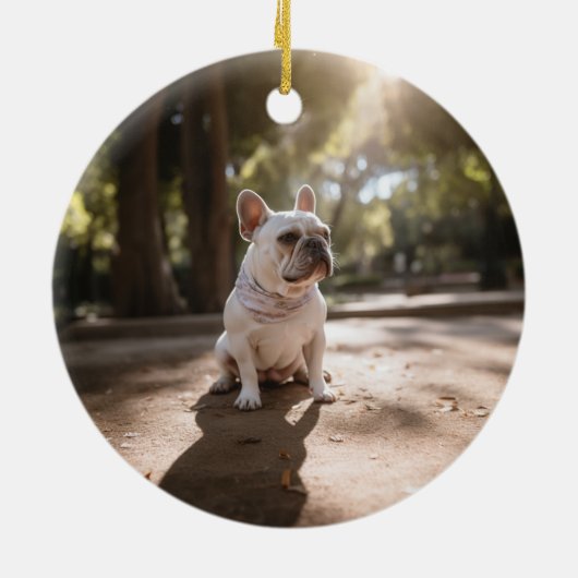 Hond Foto Sympathie Keepsake Pet Memorial Star Keramisch Ornament (Achterkant)