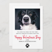 Hond Foto Valentijnsdag Van De Hond Feestdagenkaart (Voorkant / Achterkant)