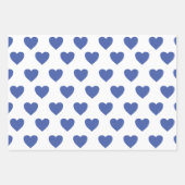 Hond Fotonaam Blauw Hart Pet Inpakpapier Vel (Voorkant 2)