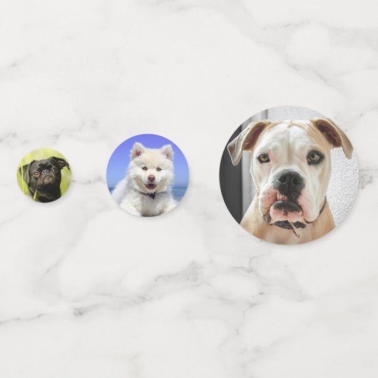 Hond Foto's Custom Confetti (Voorkanten)