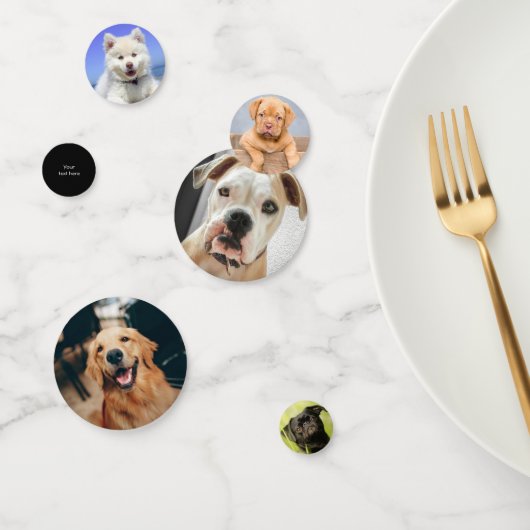 Hond Foto's Custom Confetti (Groep)