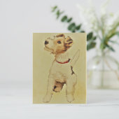  hond Fox Terrier Briefkaart (Staand voorkant)