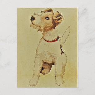  hond Fox Terrier Briefkaart