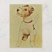 hond Fox Terrier Briefkaart (Voorkant)