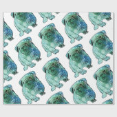 Hond Frans Bulldog Glossy Wrapping Papier (Vlak)