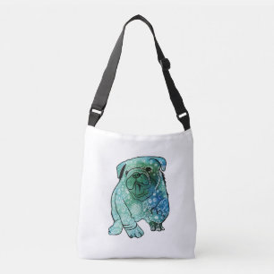 Hond Franse Bulldog All-Over-Print Cross Body Tas