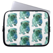 Hond Franse Bulldog Neopreen Laptop Sleeve 10"