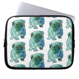 Hond Franse Bulldog Neopreen Laptop Sleeve 10"