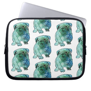 Hond Franse Bulldog Neopreen Laptop Sleeve 10"
