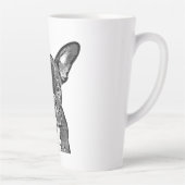 Hond, Franse bulldog, puppy afbeeldingen Latte Mok (Rechts)