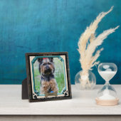 HOND Gedenk FOTO Plaquette Pootafdruk in Hartjes Fotoplaat (Insitu)