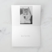 Hond gedicht origineel loyale oud huisdier sympath kaart (Binnen)