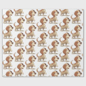 Hond "Geef me je poot" Cadeaupapier (Vlak)
