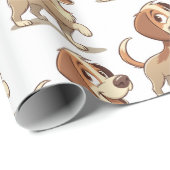 Hond "Geef me je poot" Cadeaupapier (Rol Hoek)