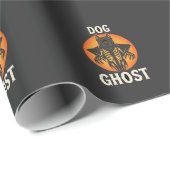 Hond Geest Halloween Horror Vector Cadeaupapier (Rol Hoek)