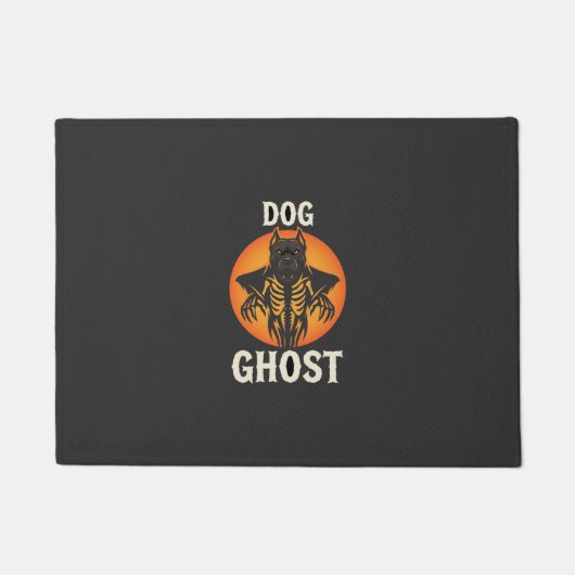 Hond Geest Halloween Horror Vector Deurmat (Voorkant)