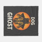 Hond Geest Halloween Horror Vector Fleece Deken (Voorkant (Horizontaal))