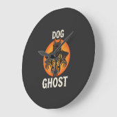 Hond Geest Halloween Horror Vector Grote Klok (Hoek)