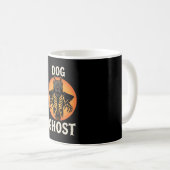 Hond Geest Halloween Horror Vector Koffiemok (Voorkant rechts)