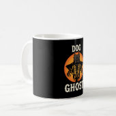 Hond Geest Halloween Horror Vector Koffiemok (Voorkant links)