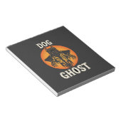 Hond Geest Halloween Horror Vector Notitieblok (Schuin)