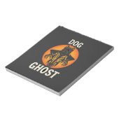 Hond Geest Halloween Horror Vector Notitieblok (Linkerzijde)
