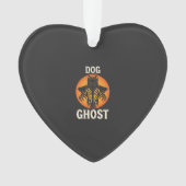 Hond Geest Halloween Horror Vector Ornament (voorkant)