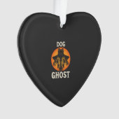 Hond Geest Halloween Horror Vector Ornament (voorkant)