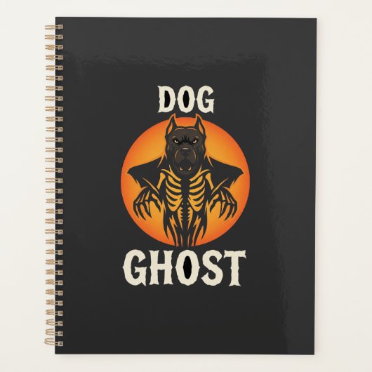 Hond Geest Halloween Horror Vector Planner (Voorkant)