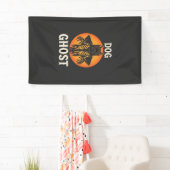 Hond Geest Halloween Horror Vector Spandoek (Insitu)