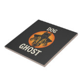 Hond Geest Halloween Horror Vector Tegeltje (Zijkant)
