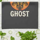 Hond Geest Halloween Horror Vector Theedoek (Gevouwen)