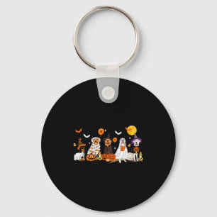 Hond Geest Heks Mumie Halloween Kostuum Mannen Vro Sleutelhanger
