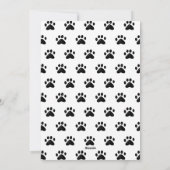 Hond gegaan Jaar Zwart Wit Foto Kerstmis Feestdagenkaart (Achterkant)