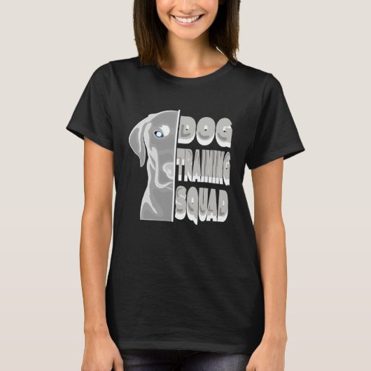 Hond gehoorzaamheid School Trainer Hond Training Q T-shirt (Voorkant)