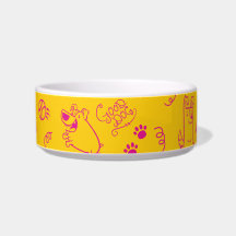 Hond Geïllustreerde Keramische Pet Bowl
