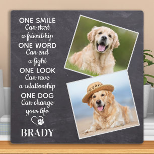 Hond Geliefde Citaat Aandenken Gepersonaliseerde H Fotoplaat