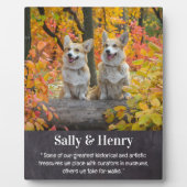 Hond Geliefde Gepersonaliseerd Gedicht Huisdier Fo Fotoplaat (Voorkant)