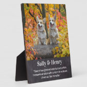 Hond Geliefde Gepersonaliseerd Gedicht Huisdier Fo Fotoplaat (Zijkant)