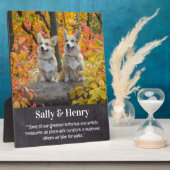 Hond Geliefde Gepersonaliseerd Gedicht Huisdier Fo Fotoplaat (Zijkant)