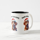 Hond geliefhebber mok - Fijne Pawlidays (Voorkant rechts)