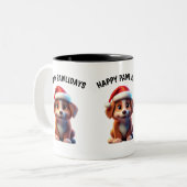 Hond geliefhebber mok - Fijne Pawlidays (Voorkant links)