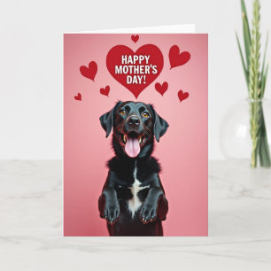 Hond Gelukkige Moederdag Portretkaart Kaart