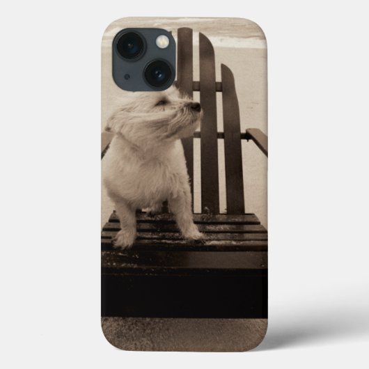 Hond geniet van het strand Case-Mate iPhone case (Achterkant)