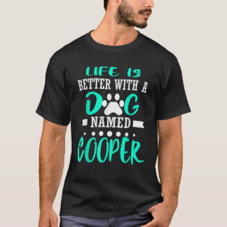Hond Genoemd Cooper Schattige Grappige Hondeneigen T-shirt