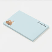 Hond Gepersonaliseerde Franse buldog Post-it® Notes (Schuin)