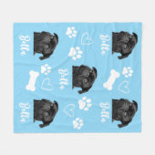 Hond Gepersonaliseerde Liefde Huisdier 5 Fotocolla Fleece Deken (Voorkant (Horizontaal))