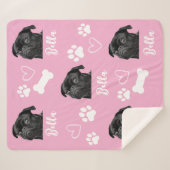 Hond Gepersonaliseerde Liefde Huisdier 5 Fotocolla Sherpa Deken (Voorkant (horizontaal))